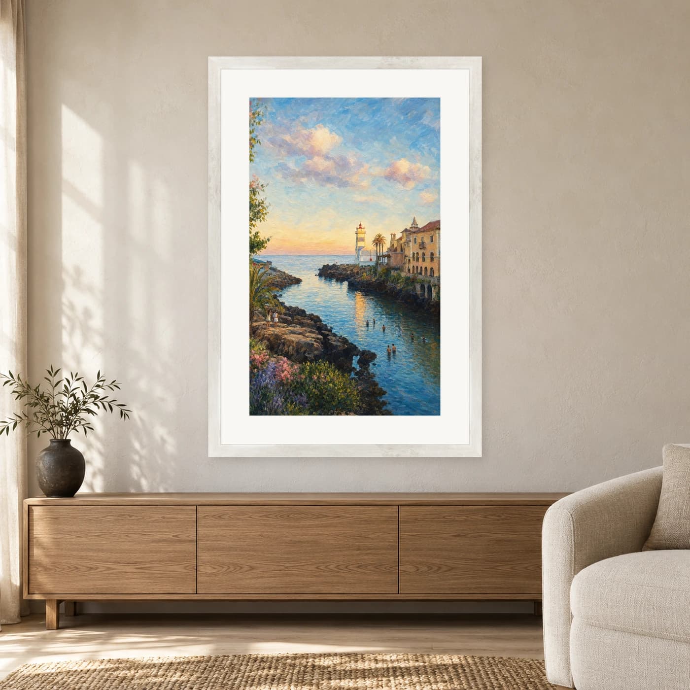 EMA-Fine-Art-Druck mit Rahmen und Passepartout, Ansicht 5