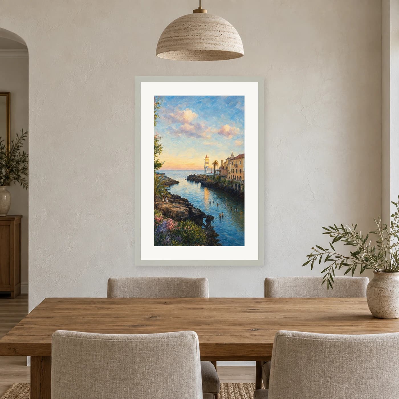 EMA-Fine-Art-Druck mit Rahmen und Passepartout, Ansicht 8