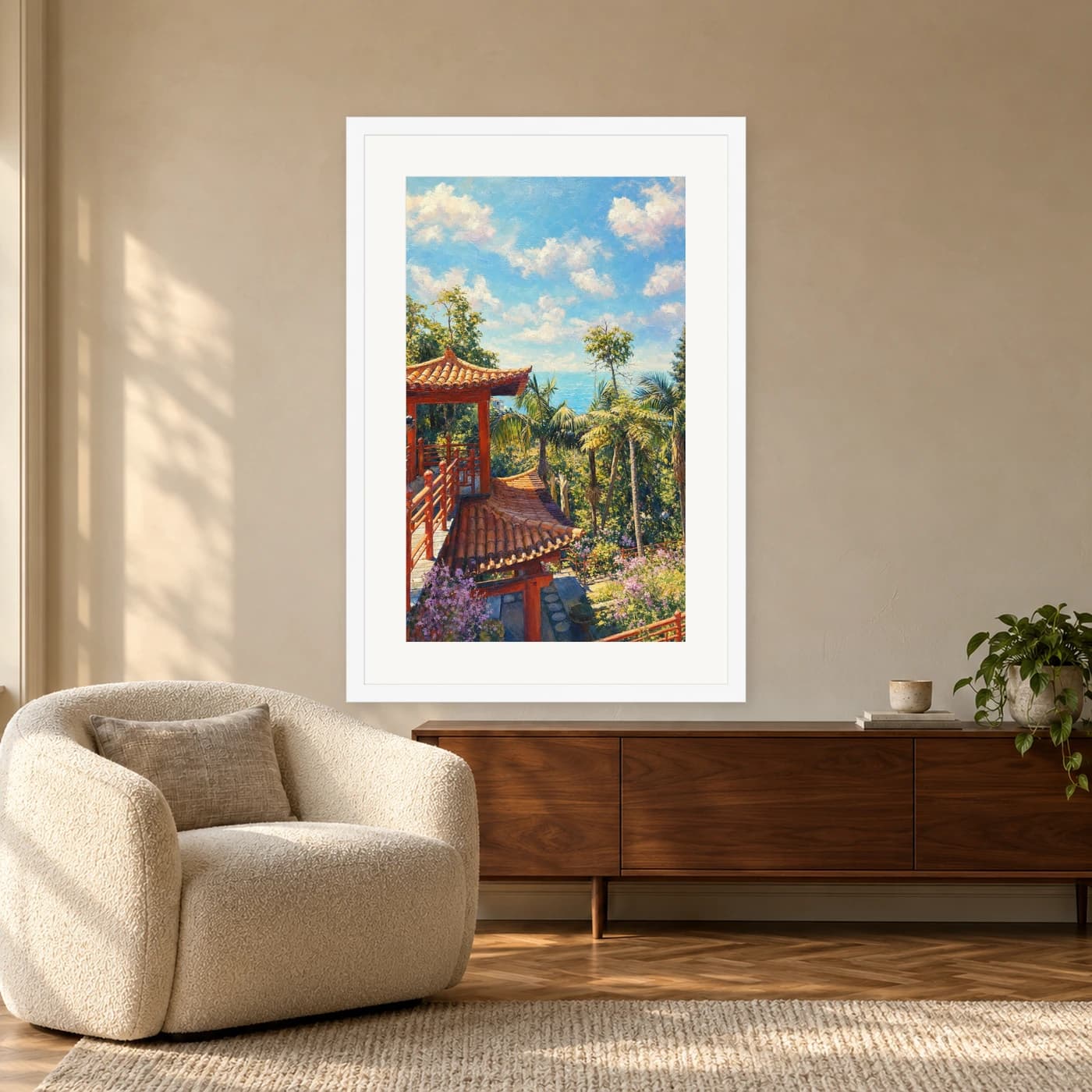 EMA-Fine-Art-Druck mit Rahmen und Passepartout, Ansicht 2