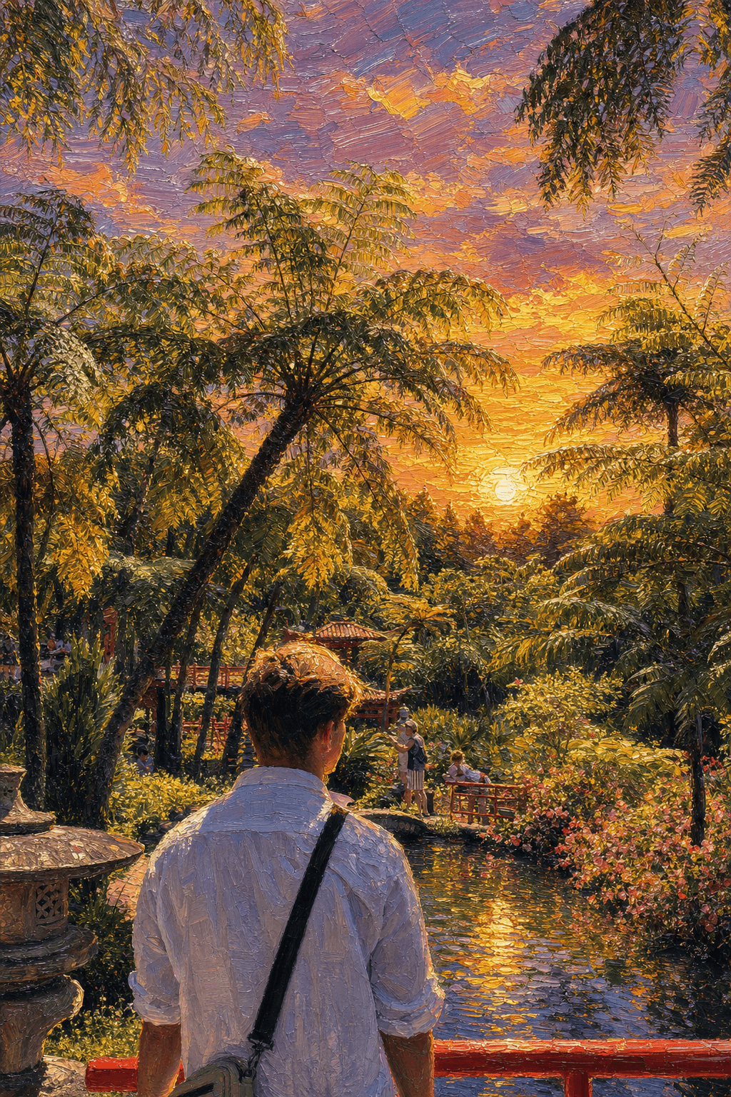 KI-generiertes Kunstwerk – Stil Abendglanz