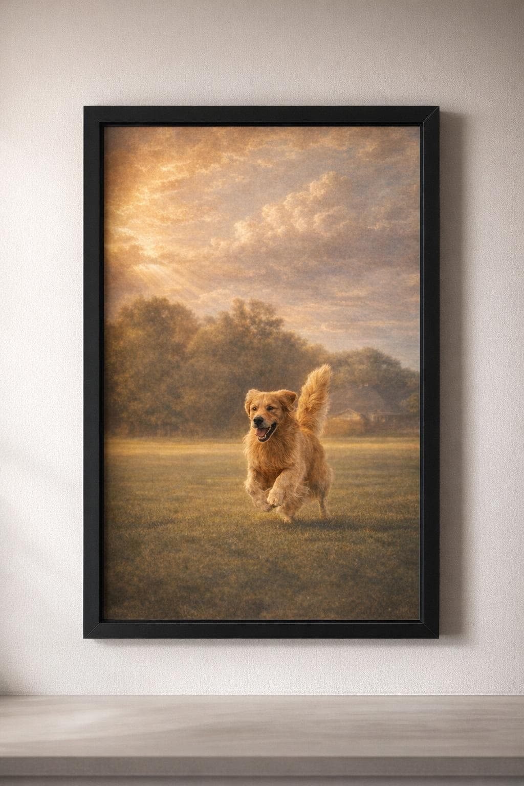 Klassisch gerahmte Leinwand
